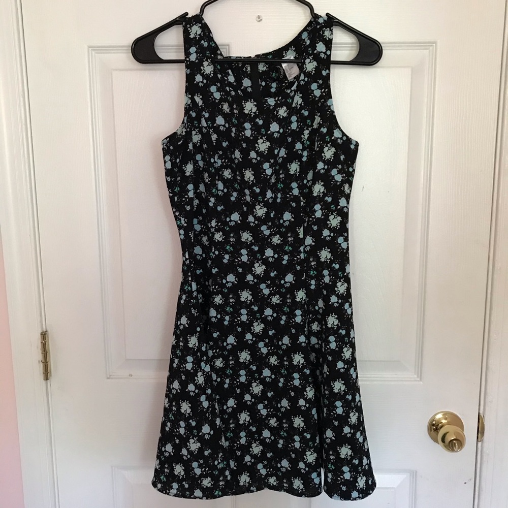 Black and floral H&M dress